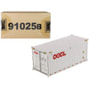 20 Dry Goods Sea Container Oocl White Transport Series 1/50 Model By Diecast Masters
