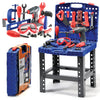Play22 Kids Tool Set Bench 76 Pc - Toddler Tool Bench Set with Electronic Play Drill - Stem Educational Toy Pretend Play Constru