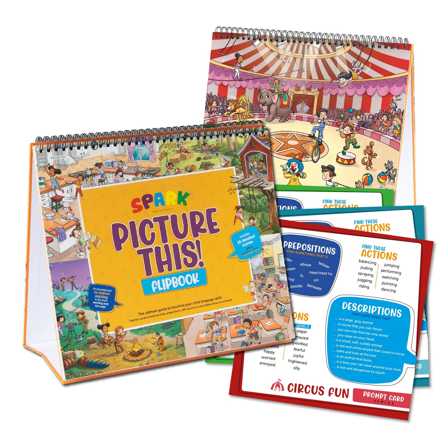 Picture Book And Emotion Cards, Picture Cards, Sel Story Cards, Homeschooling, Autism Activities, Educational Busy Book For Preschool Activities (Wh Question Flipbook)