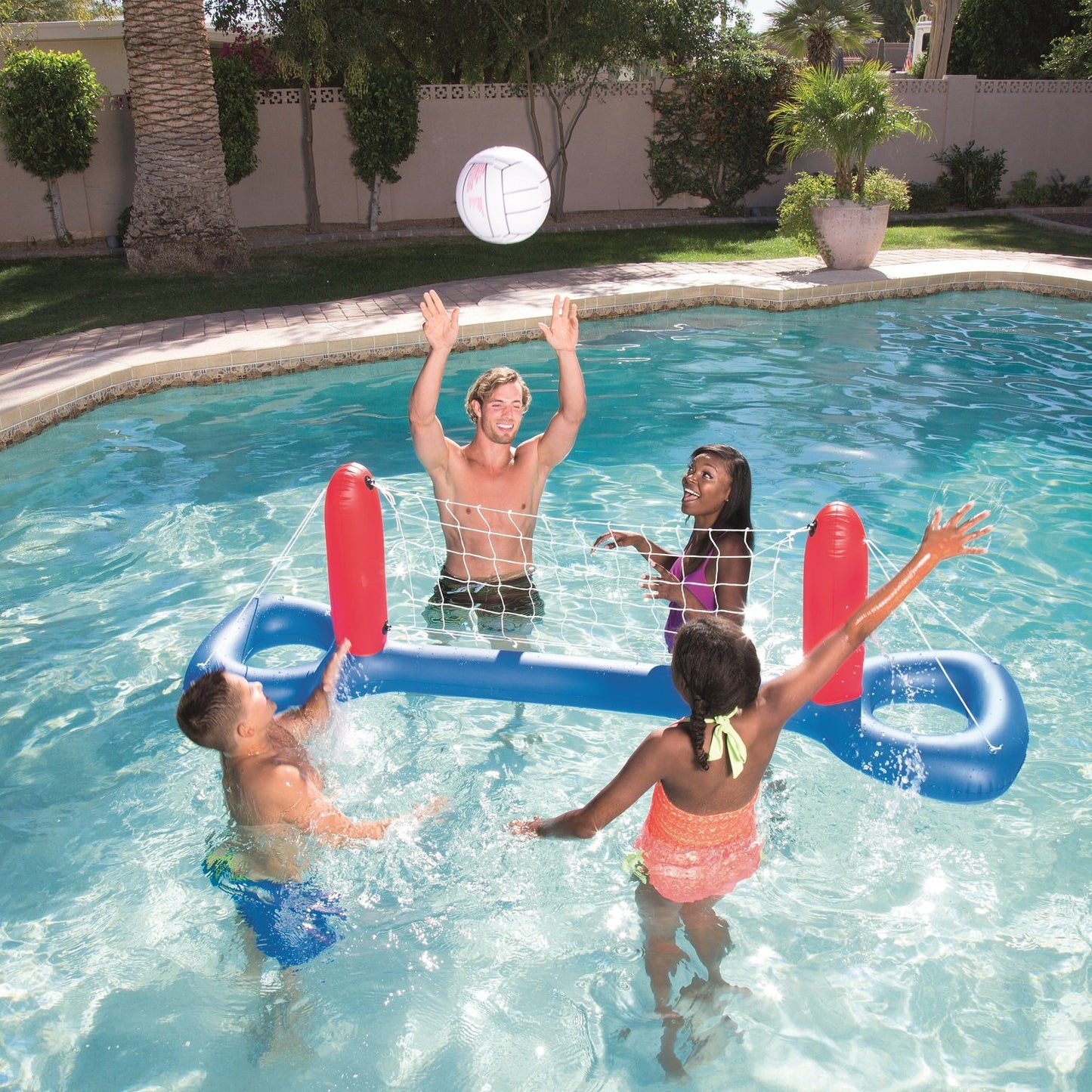 Bestway 16 Inflatable Volleyball Set, 96 X 25 In