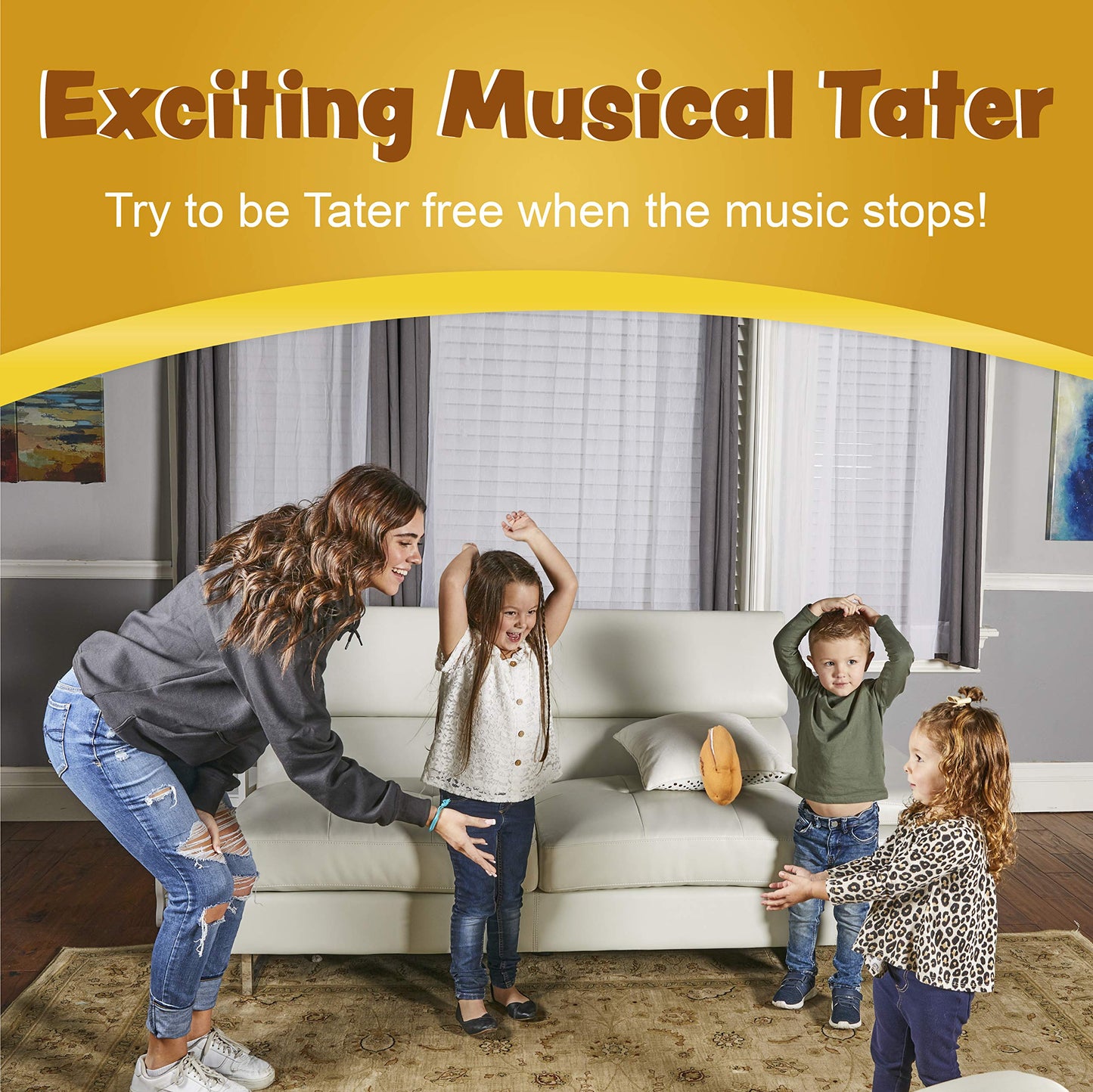 Tater Toss! Toss That Tater - Electronic Plush Musical Potato Passing Game For Kids - Great For Birthday Parties & Families