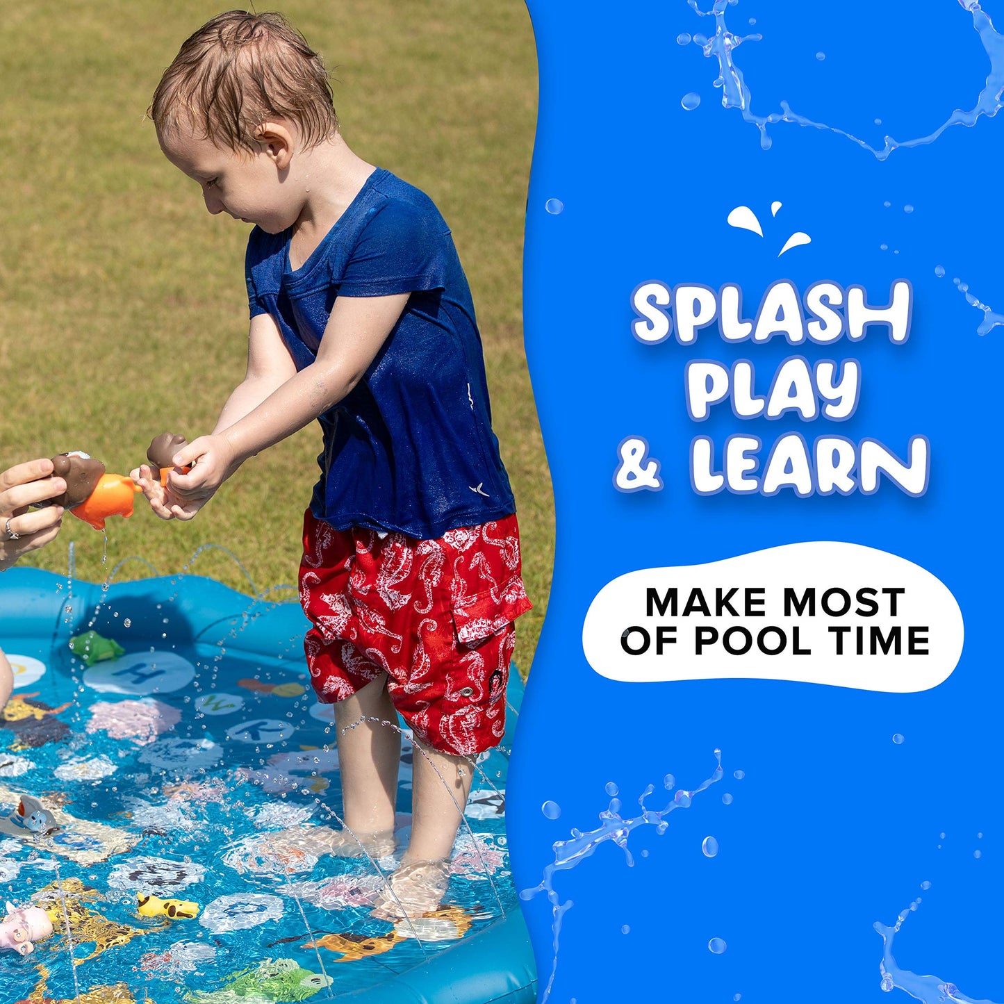Splashez Mold Free Bath Toys For Kids & Toddlers, Sealed No Hole Baby Bath Toys, Soft Durable Animals Set, Float On Water, No Mold Design For Shower Tub Pool, Infant Babies Ages 0-1-3-6-12-18 Mo