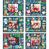 24 Packs Christmas Photo Frame Xmas Craft DIY Picture Frame Ornaments with Stickers Christmas Photo Frame Cards Game DIY Xmas Gi