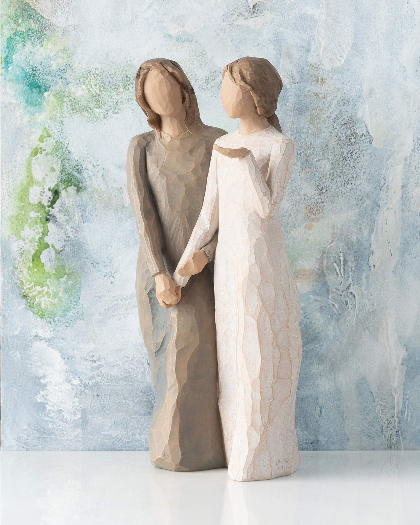 Willow Tree My Sister, My Friend, Walk With Me. And Along The Way, We'Ll Share Everything, A Gift To Celebrate Supportive Friendships Among Women, Sisters, Co-Workers, Sculpted Hand-Painted Figure