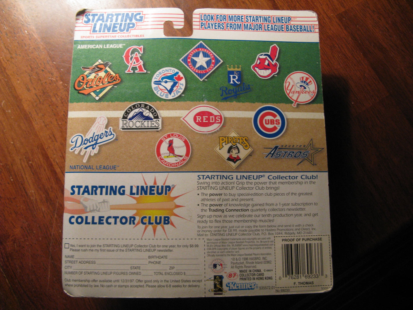Starting Lineup Frank Thomas 1997 Edition Mlb Sports Superstar Collectible Action Figure