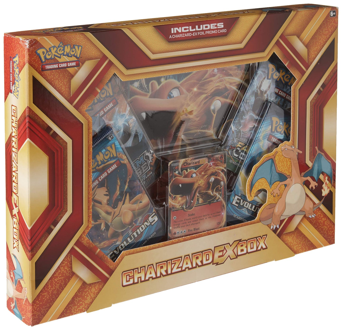 Pokemon Cards Tcg: Charizard Ex Box Fire Blast Card Game, Multicolor