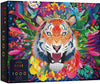 Elena Essex Jigsaw Puzzles 1000 Pieces - Roar Power/Puzzles For Adults 1000 Pieces / 1000 Piece Puzzle/Cool Animal Tiger Cat Puzzle/Puzzle Size 20X28 Inches