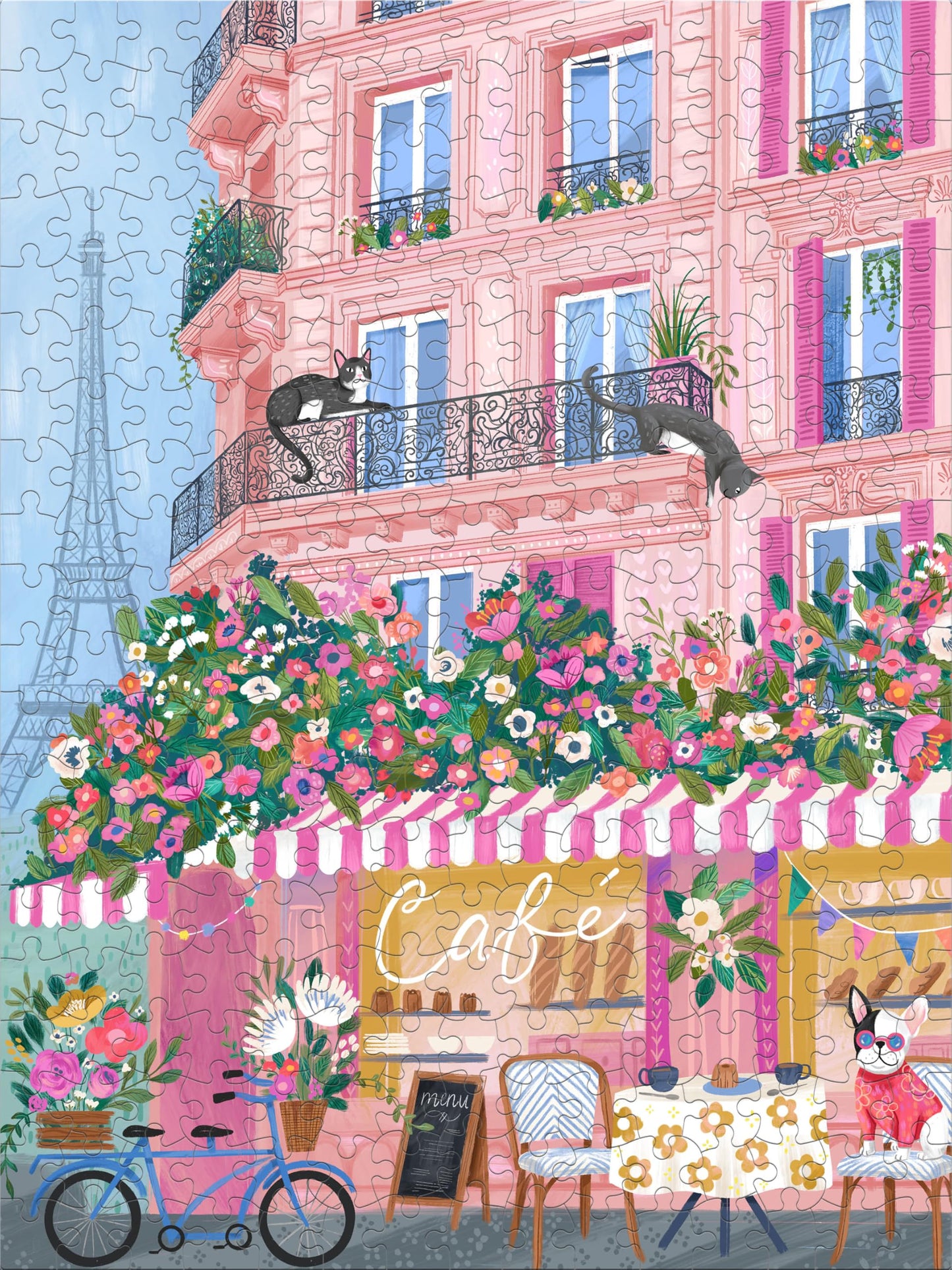 Ceaco - Paris Caf   - 300 Oversized Piece Jigsaw Puzzle