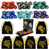 TOYFUL 6 Sets DND Dice Polyhedral Dungeons and Dragons DND RPG MTG Table Game Dice Bulk with Free Six Drawstring Bags and D&D Di