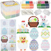 Easter Fuse Bead Kit, 8,000 Pieces (12 Colors)- 8 Unique Bunny & Egg Designs -DIY Gifts -Works w Perler Beads, Art Craft Project