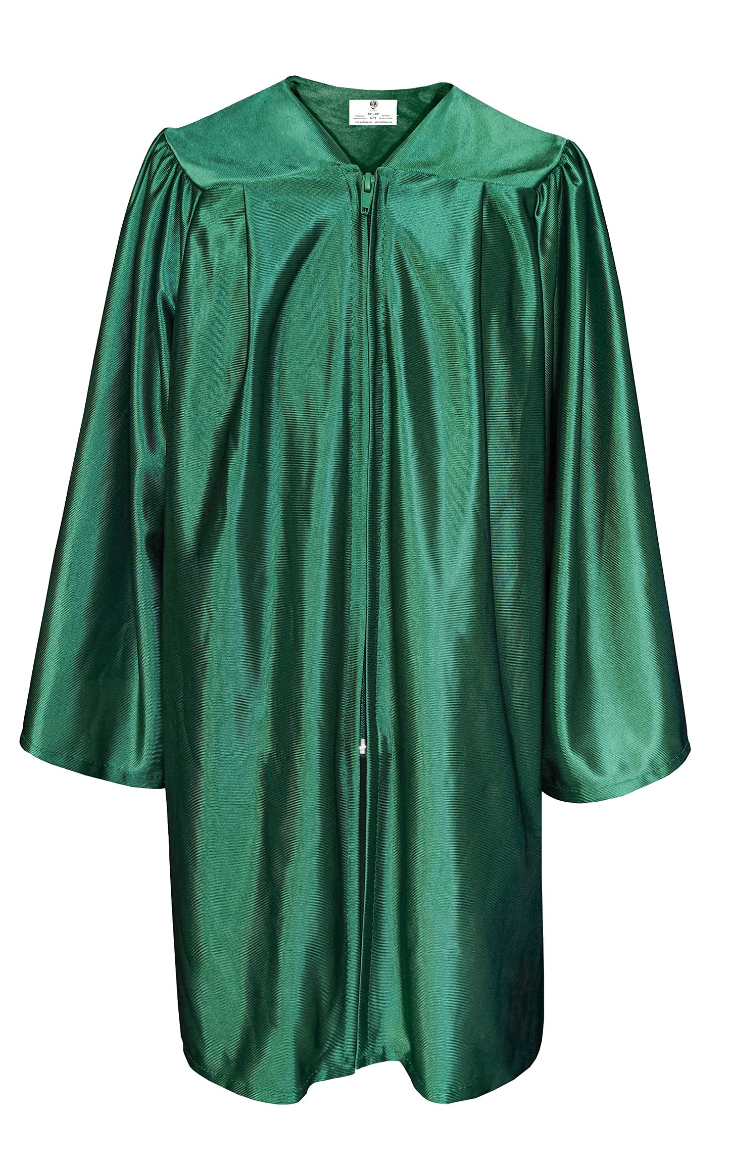 Gradplaza Shiny Choir Robe Kindergarten Preschool Graduation Gown Shiny Graduation Gown For Kids Forest Green Size 24