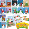 Fulmoon 144 Pcs Christmas Coloring Books with Crayons for Kids Christmas Activity Books Mini Coloring Book Bulk for Toddler Ages