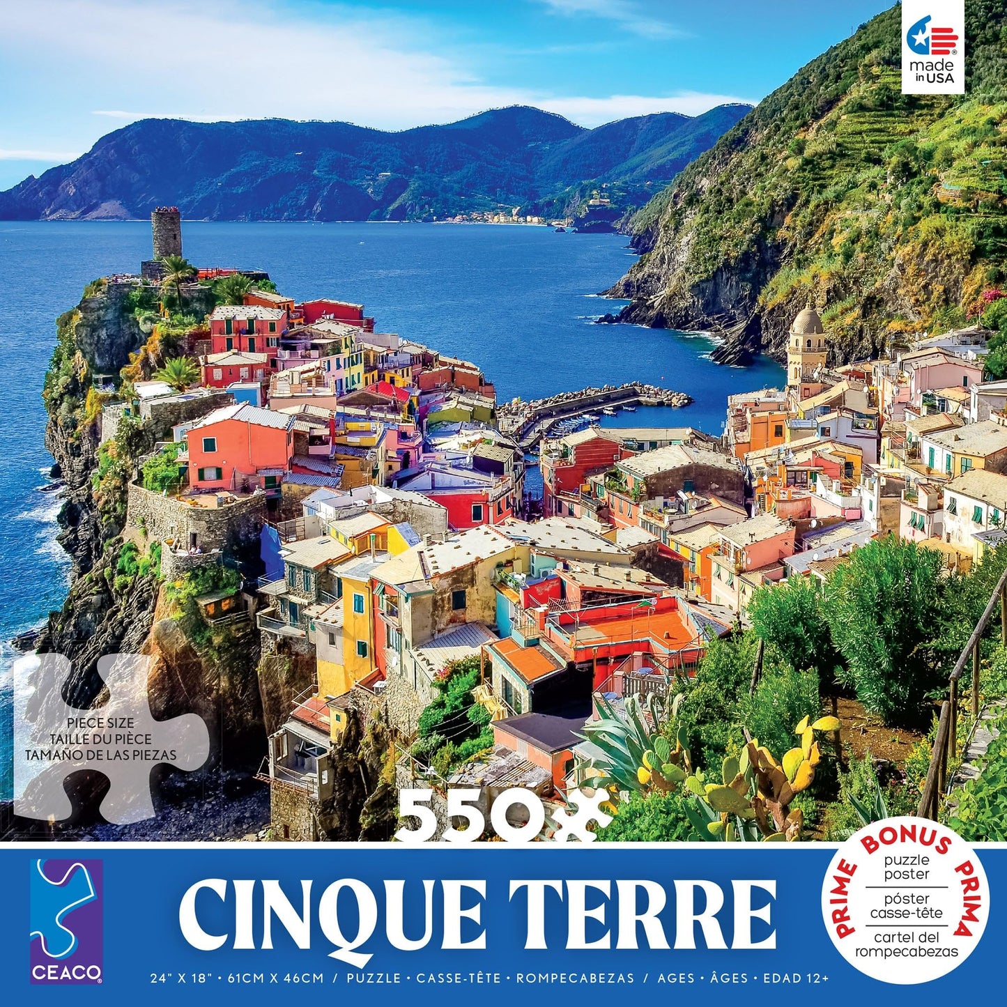 Ceaco - Around The World - Cinque Terre - 550 Piece Jigsaw Puzzle