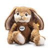 Steiff Premium Stuffed Animal Plush Dangling Rabbit, Small, Glazed Ginger Brown, Model 067471