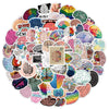 64 Pcs Brain Aesthetic Vinyl Colorful Stickers For Birthday Party Supplies Decoration Favors School Rewards For Kids Adults Teen
