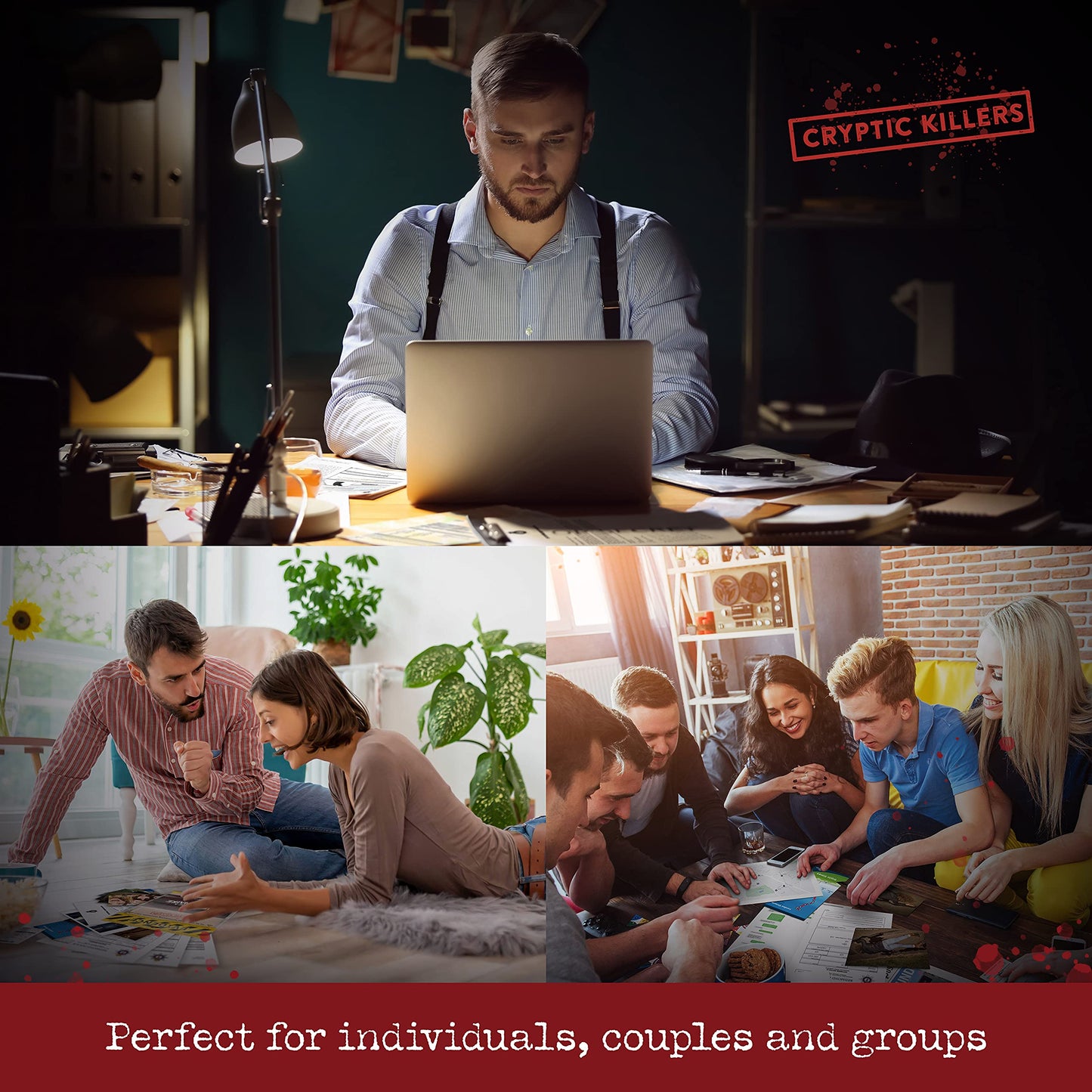 Unsolved Murder Mystery Game - Cold Case Files Investigation - Cryptic Killers - Detective Evidence & Crime File - Individuals, Date Nights & Party Games- 'Murder At Merivale Manor'