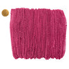 Mardi Gras Beads 33 inch 7mm, 12 Dozen, 144 Pieces, Hot Pink Necklaces with Doubloon