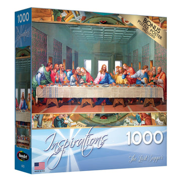 RoseArt 1000 Piece Last Supper Jigsaw Puzzle for Adults - Multi-colored Paper Model 0468ZZO