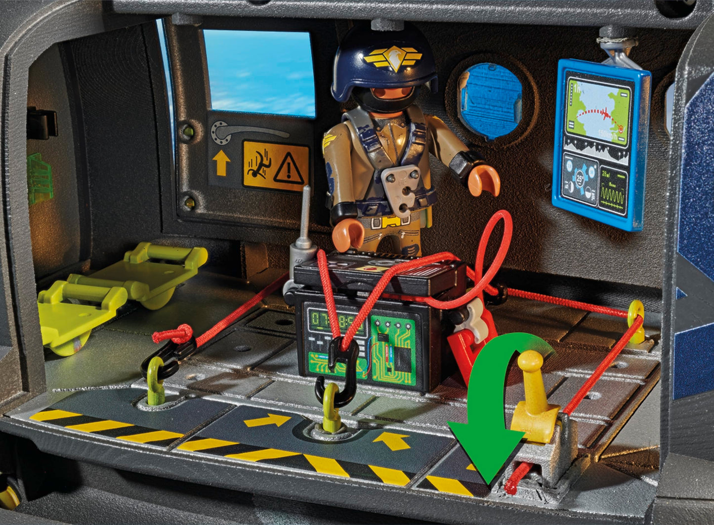 Playmobil Tactical Unit Rescue Aircraft - Small Multicolor Plastic Model 71149