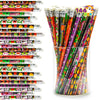 JOYIN 144 Pack Halloween Pencils with Eraser, 12 Design Halloween Stationery Set for Kids Gift Prize, Wooden Drawing Pencils, Ha
