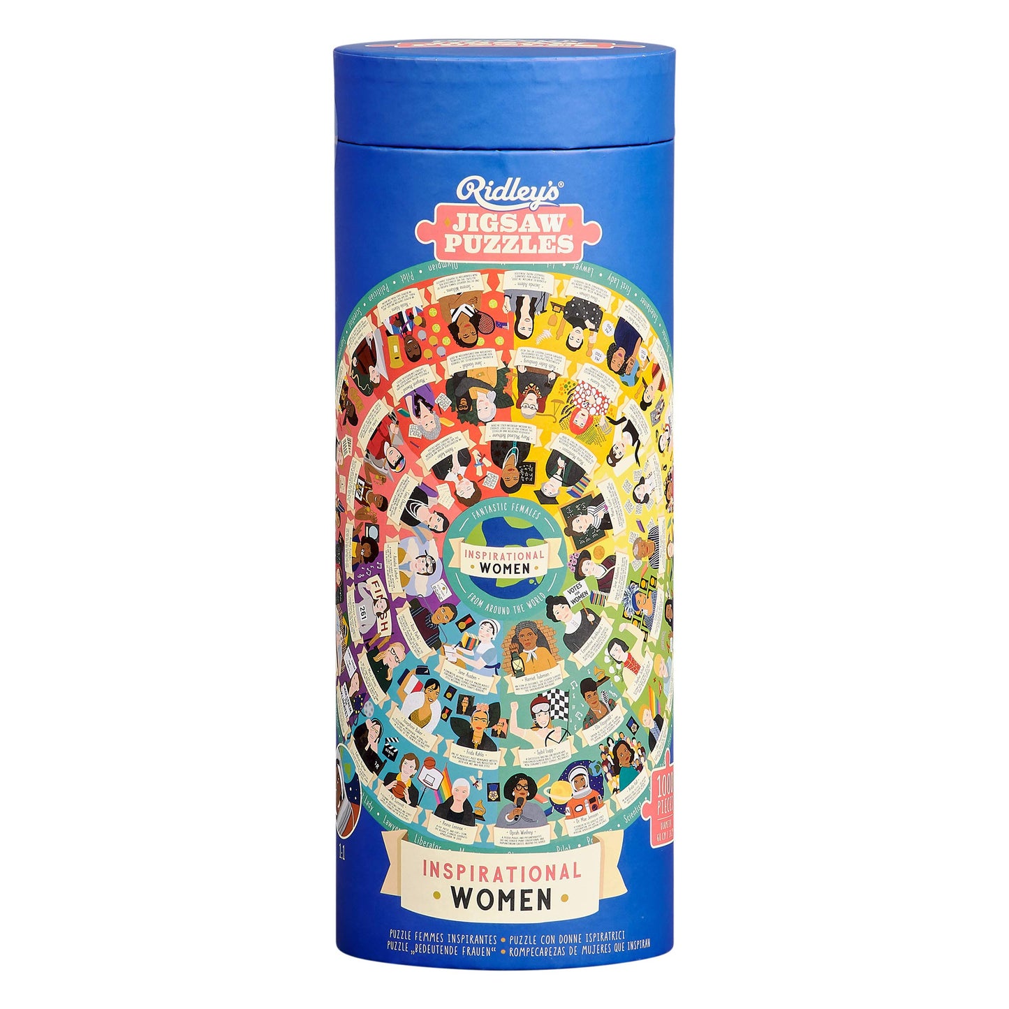 Ridley’S Inspirational Women Feminist Circular Jigsaw Puzzle, 1000-Piece Puzzle – Features 54 Inspirational Feminist Icons, Educational Jigsaw Puzzle For Women, Men And Kids – Makes A Great Gift Idea