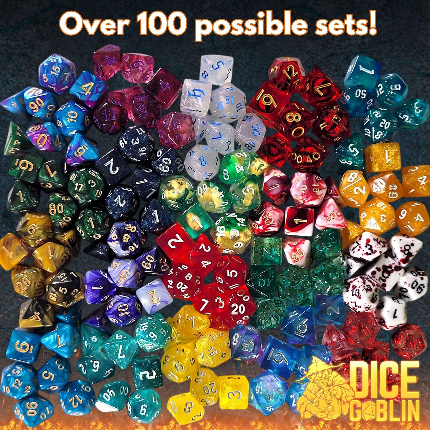 Forged Dice Co. Dice Goblin Mystery DIce Set - RPG Dice Set - DND Dice Set
