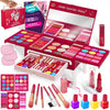 Kids Makeup Kit For Girls - Non-Toxic Real Washable Make Up Set For Little Girls - Pretend Play Toy Birthday Gift Idea For Girl