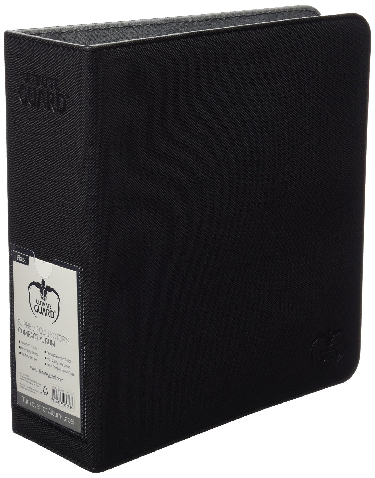 Ultimate Guard Collector'S Album Compact | Trading Card Collection Binder With Black Xenoskin Cover & Reinforced 3 Heavy Duty D-Ring | Perfect For Tcg Sleeves | Holder Album