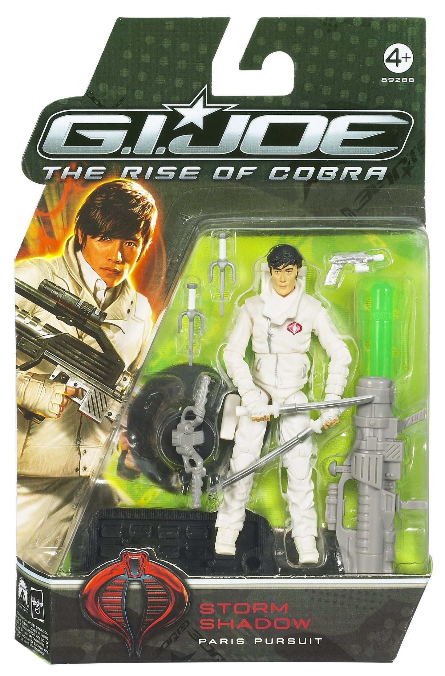 G.I. Joe Movie The Rise Of Cobra 3 3/4 Inch Action Figure Storm Shadow (Paris Pursuit)