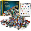 NATIONAL GEOGRAPHIC enhanced Polished Stones - 10 Pounds of 3/4-Inch Tumbled Stones and Crystals Bulk Arts and Crafts Rock and Mineral Kit Rocks for Kids STEM Toys