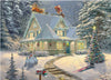 Ceaco 1000 Piece Jigsaw Puzzle - Thomas Kinkade Midnight Delivery - Multicolor Cardboard Model 3328-51