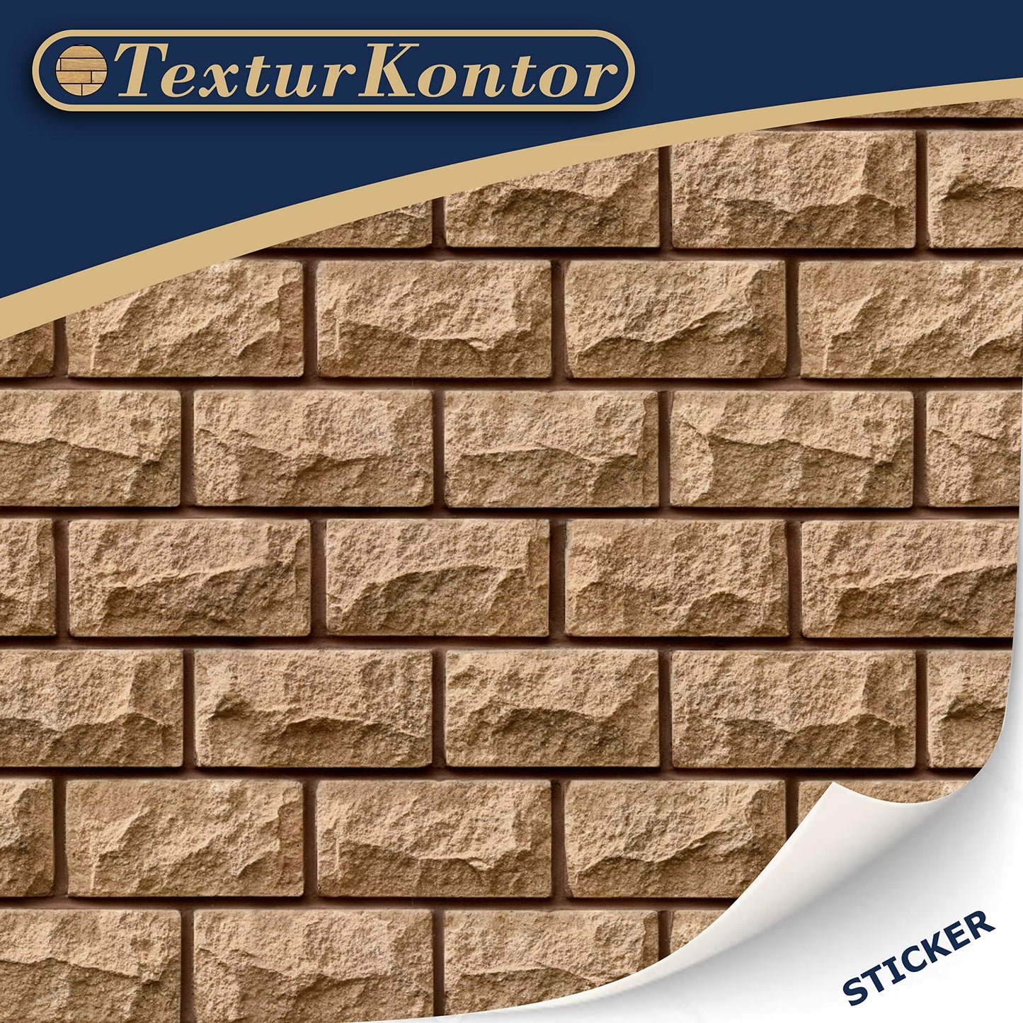 3 Sheets Self-Adhesive Wall Cladding For Dollhouse 1:12 Scale (Historical Sandstone)