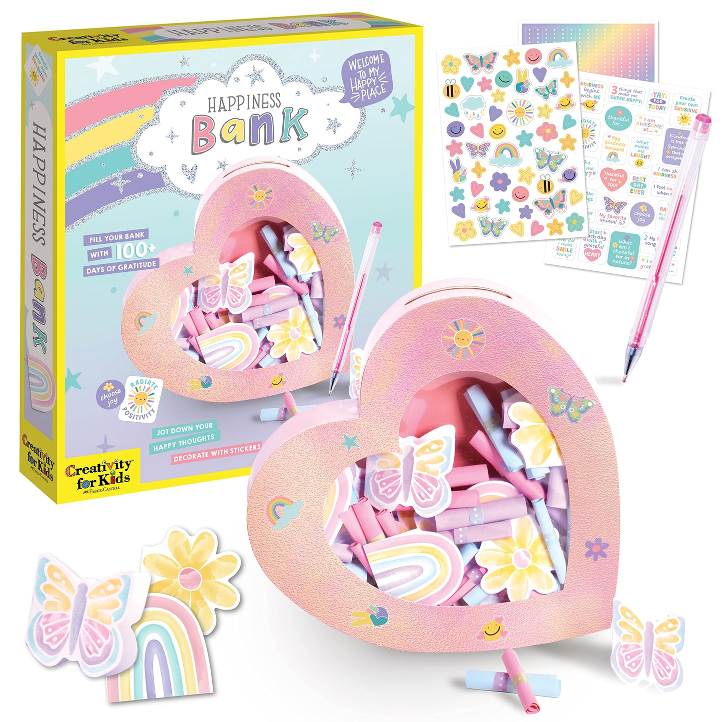 Creativity for Kids Happiness Bank Craft Kits for Girls and Boys, Kids Toys Mindfulness Craft for Kids Ages 710+