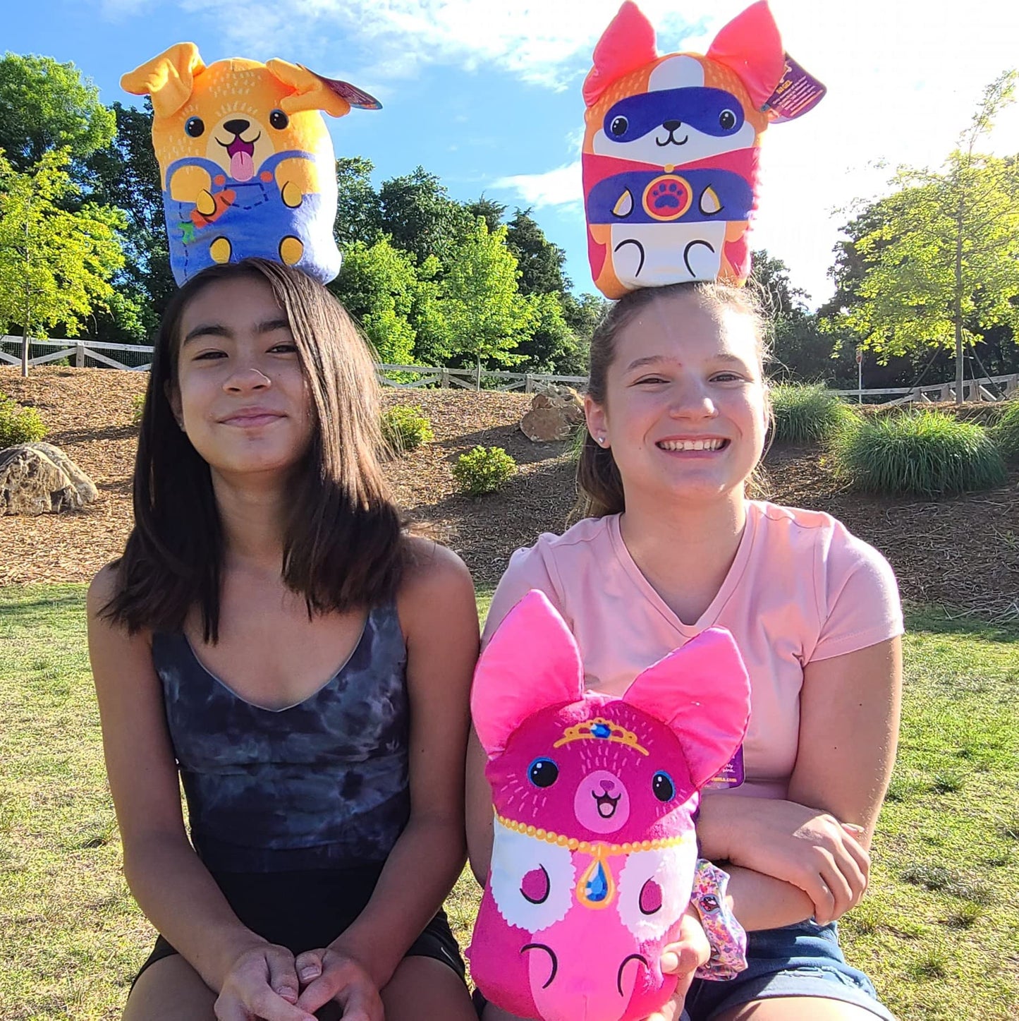 Dogs Vs Squirls - Chachee - Jumbo - 8' Super-Soft & Bean-Filled Plushies! Collect These As Desk Pets, Fidget Toys, Or Sensory Toys - Great For Kids, Boys, & Girls!