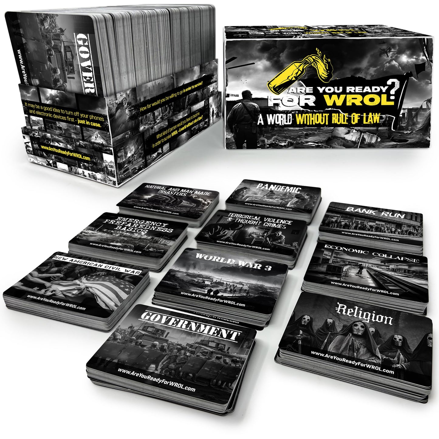 Wrol - Apocalyptic Scenario Based Conversation Starter And Table Topics Cards - Perfect For Couples, Friends, Family, Ice Breake