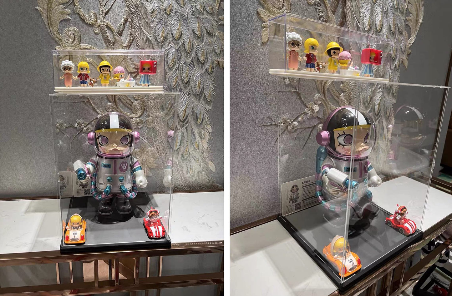 Thickened Clear Acrylic Display Case Assemble Countertop Box Storage Stand Protection Showcase For Figures Collectibles For Lego