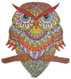 Hartmaze Wooden Jigsaw Puzzles Colorful Owl Hm-04 Small Bird Puzzle 206 Unique Shape Jigsaw Pieces-Beautiful Animal For Adults And 8 Years Age Up Teens- Best For Family Game Play Collection.
