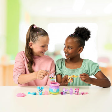 Magic Mixies Mixlings Magical Rainbow Deluxe Pack Contains 5 Exclusive Mixlings With A Unique Rainbow Magical Power Including 1 Mystery Mixling To Reveal From Its Cauldron