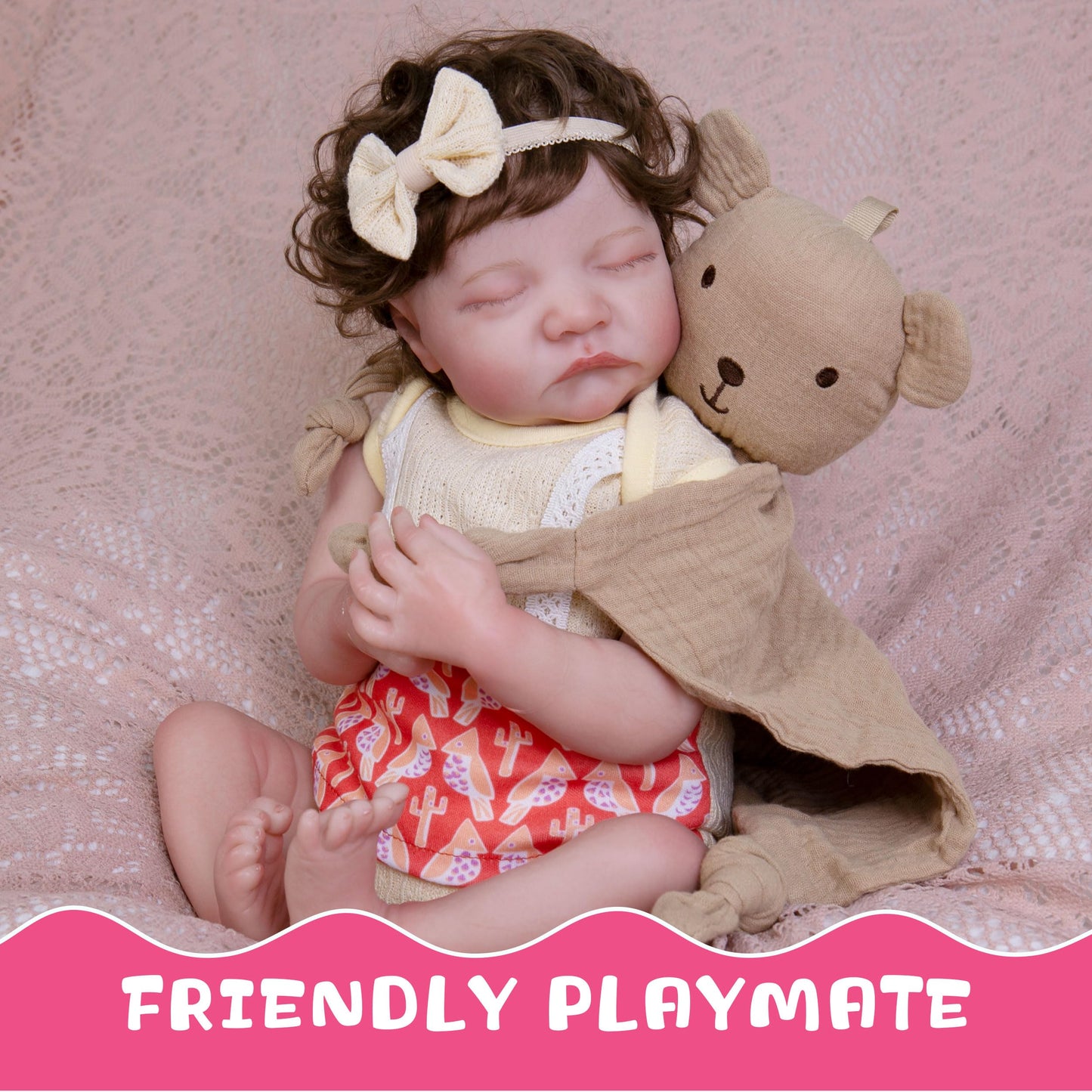 Ekokiz Reborn Baby Dolls 17-Inch Realistic Newborn Baby Doll Full Body Vinyl Sleeping Real Life Baby Dolls With Clothes And Toy