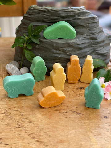 Little Lands Fantasy Figures, Set of 8 Stone Figures