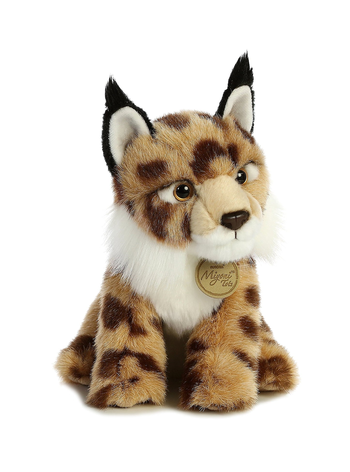 Aurora® Adorable Miyoni® Tots Lynx Stuffed Animal - Lifelike Detail - Cherished Companionship - Brown 10 Inches