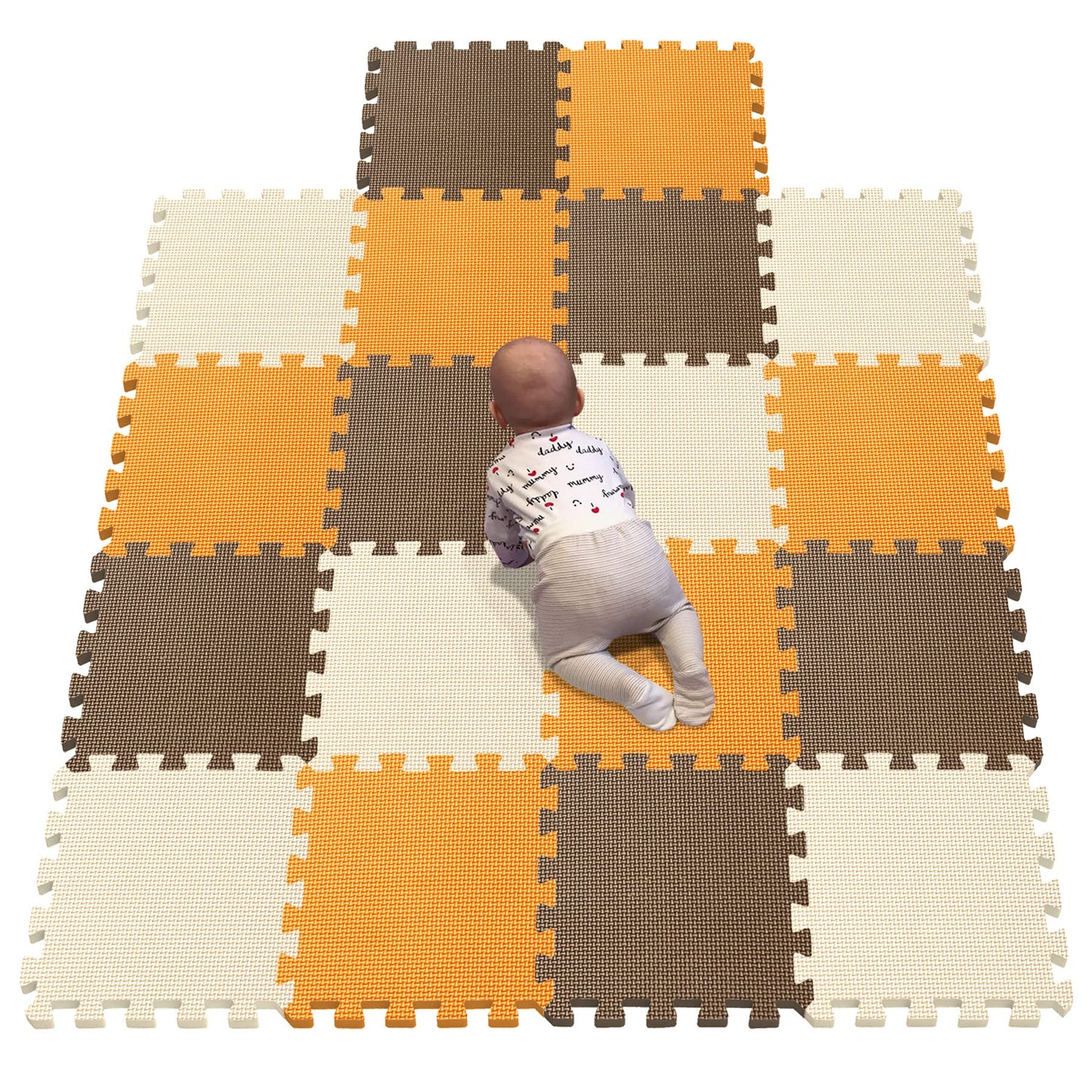 YIMINYUER 18 Tiles (30cm 30cm 1cm Each Tile) Baby Soft Puzzle Play Mats, Kids Thick EVA Foam Floor, Toddlers & Childrens Soft