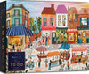 Elena Essex Puzzles 1000 Pieces - Market Day Puzzles for mature-themeds 1000 Pieces Summer Landscape Shops Village Town Scene Puzzle Size 28 x 20 inches