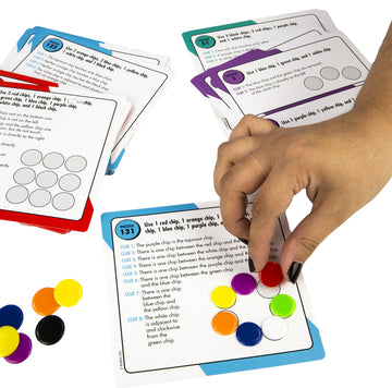 MindWare Logic Links Puzzle Box - Critical Thinking Game, Small, Multicolor, Model 32015W, Paper Material