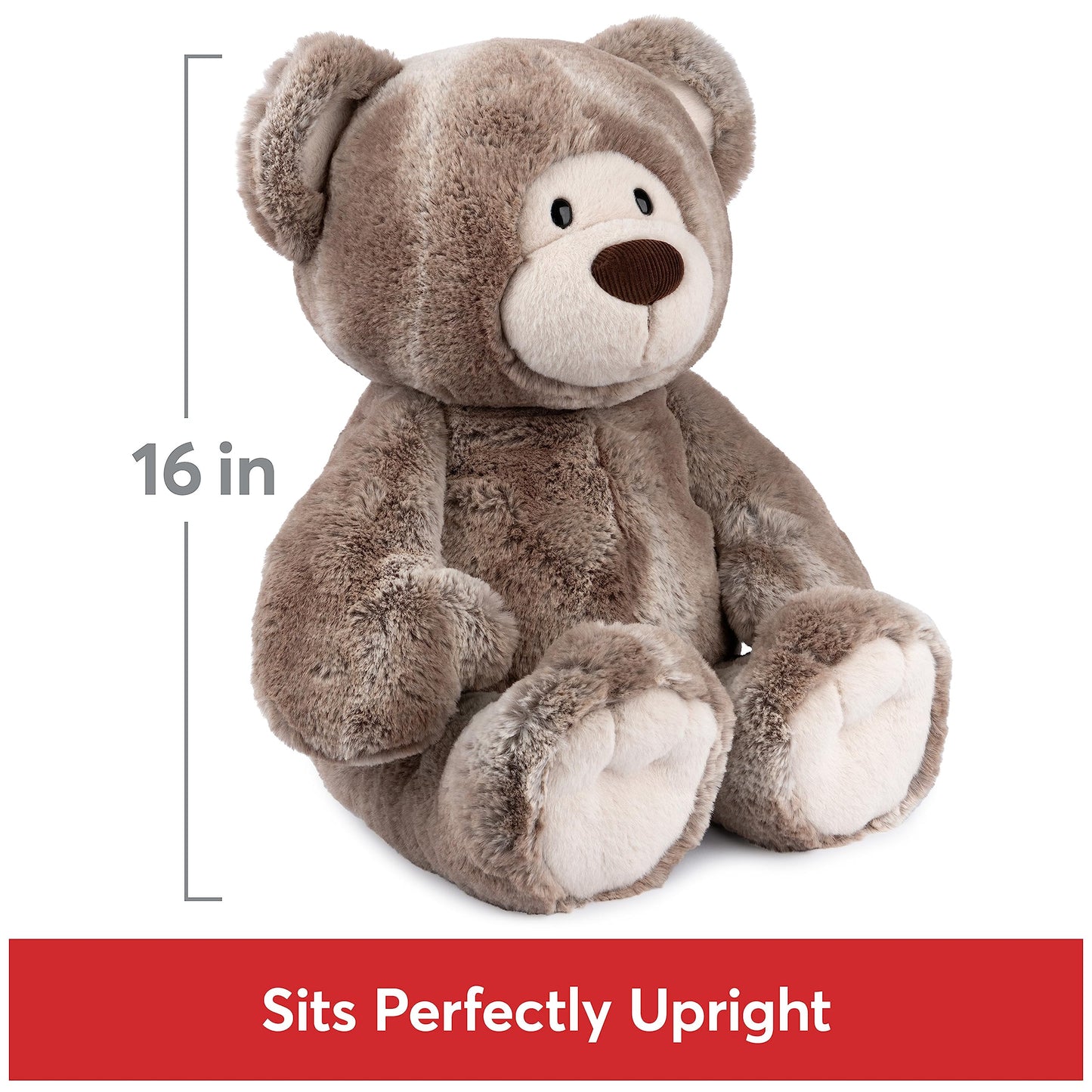 GUND Mukki Teddy Bear enhanced Stuffed Animal for Ages 1 and Up Brown/Cream 16