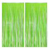 BRAVESHINE Pastel Green Streamers Party Backdrop Decoration - Tinsel Curtain Foil Fringe Backdrop for Birthdays/Dinosaur/Lime Gr