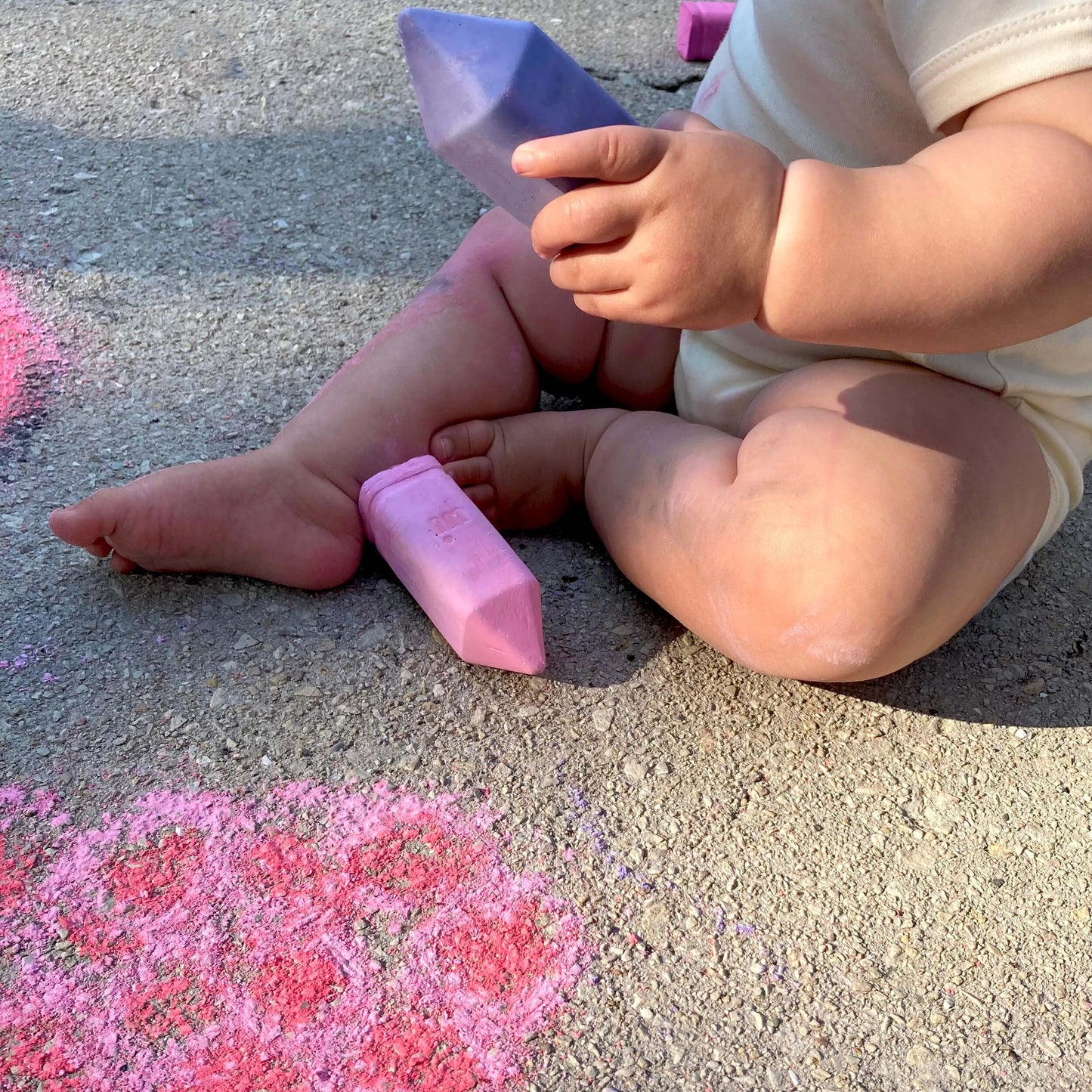 Urban Infant Non-Toxic Sidewalk Chalk for Toddlers and Kids - Washable Outdoor Jumbo Chalk - Berry Land