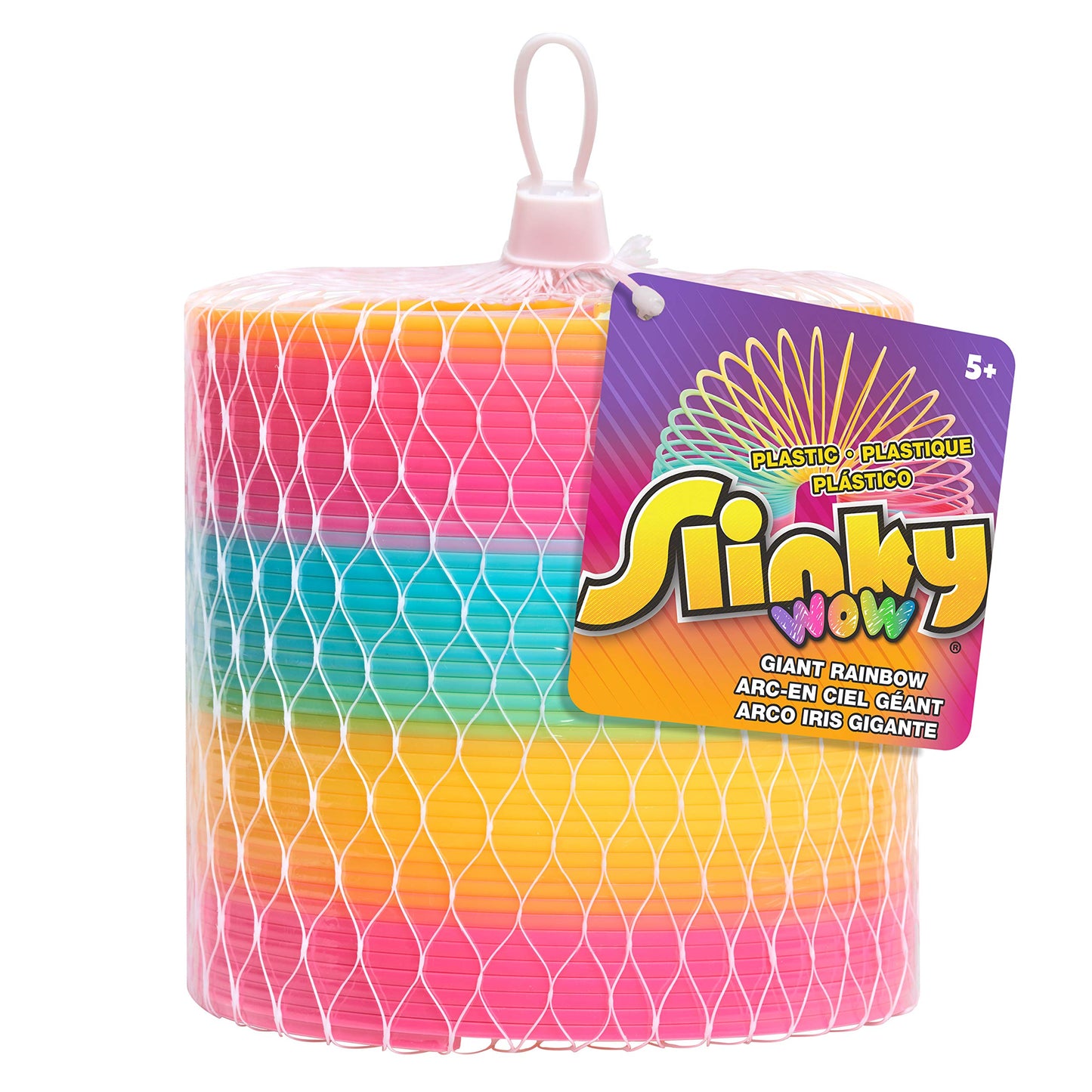 Just Play Slinky - Original Walking Spring Toy, Plastic, Multi-color, Model 03170, Kids Ages 5+