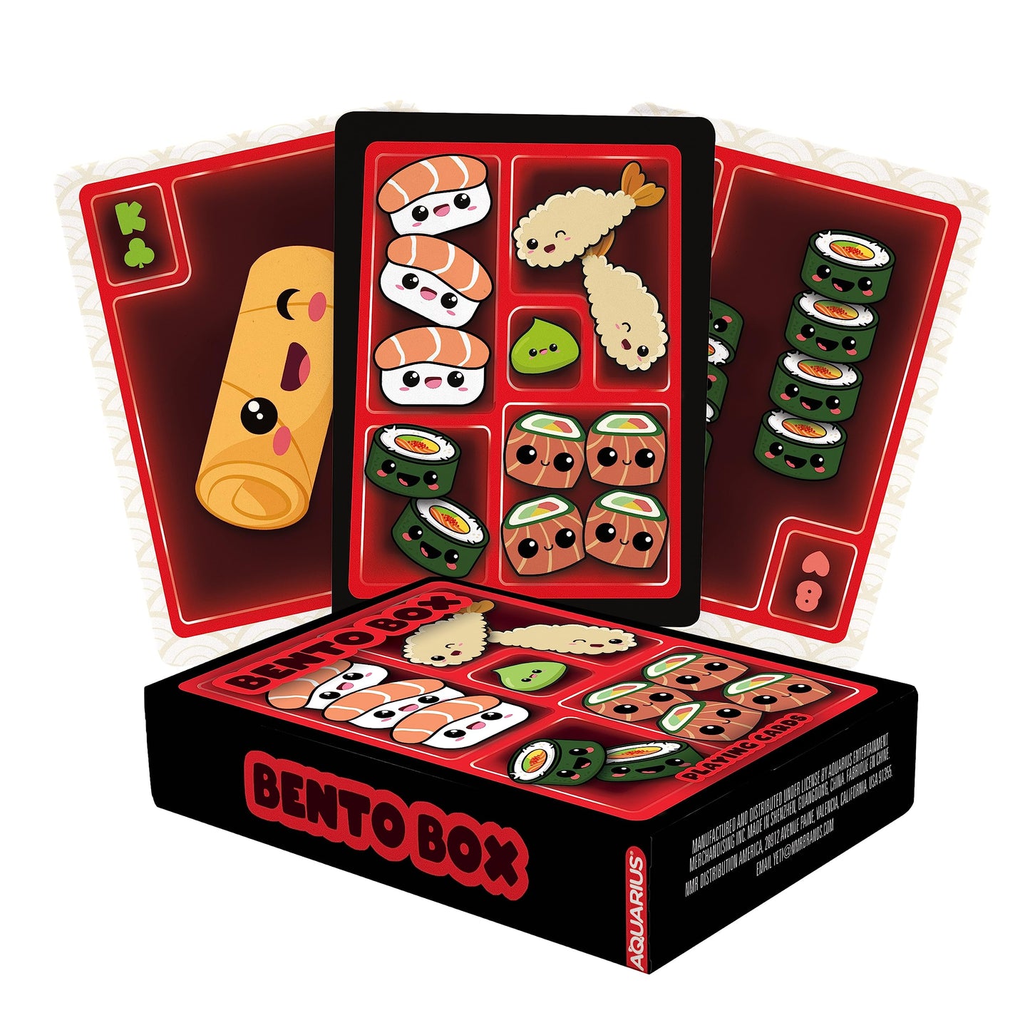 Aquarius Bento Box Playing Cards -Bento Box Themed Deck Of Cards For Your Favorite Card Games - Officially Licensed Merchandise & Collectibles, 2.5 X 3.5