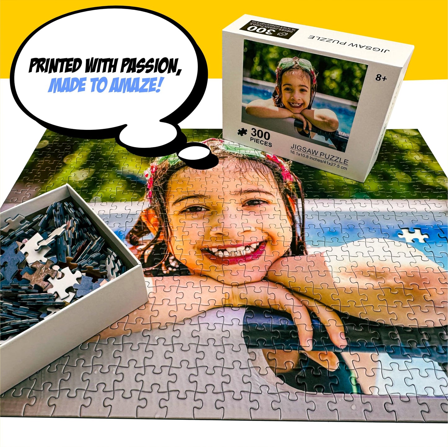 Custom Puzzle From Picture Create Your Own Puzzle From Photo - Personalized Puzzle 300 Pieces - Diy Custom Made Photo Puzzles Fo